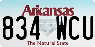 AR license plate 834WCU