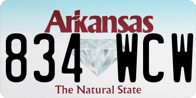 AR license plate 834WCW
