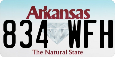 AR license plate 834WFH
