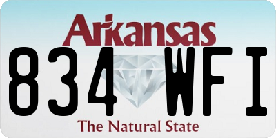 AR license plate 834WFI
