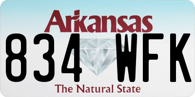 AR license plate 834WFK