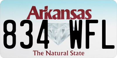 AR license plate 834WFL