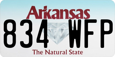 AR license plate 834WFP