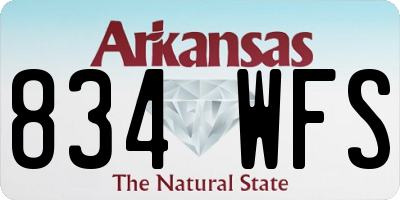 AR license plate 834WFS
