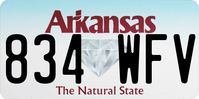 AR license plate 834WFV