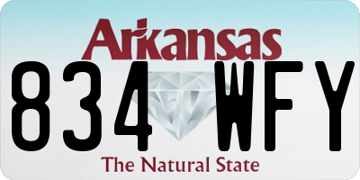 AR license plate 834WFY