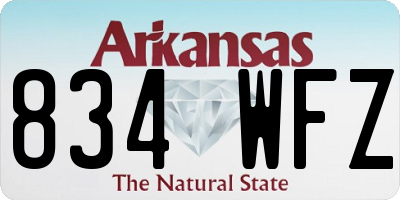 AR license plate 834WFZ