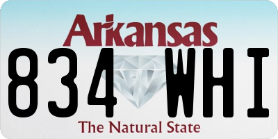 AR license plate 834WHI