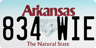 AR license plate 834WIE