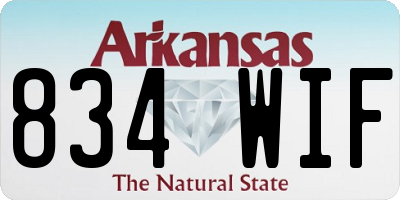 AR license plate 834WIF