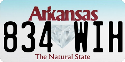 AR license plate 834WIH