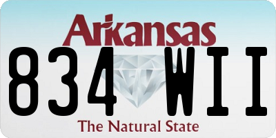 AR license plate 834WII