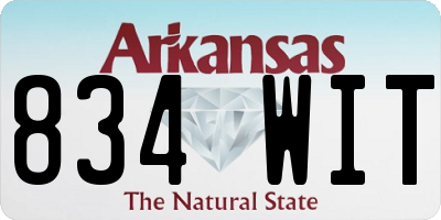 AR license plate 834WIT