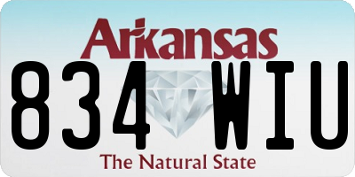 AR license plate 834WIU
