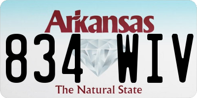 AR license plate 834WIV
