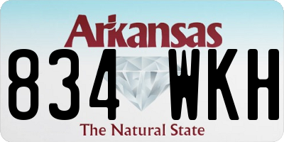 AR license plate 834WKH
