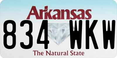 AR license plate 834WKW