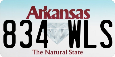 AR license plate 834WLS