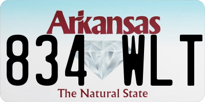 AR license plate 834WLT
