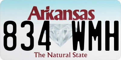AR license plate 834WMH