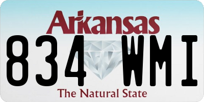 AR license plate 834WMI