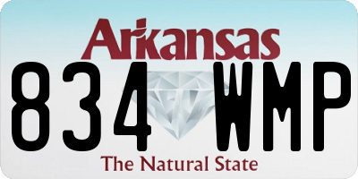 AR license plate 834WMP
