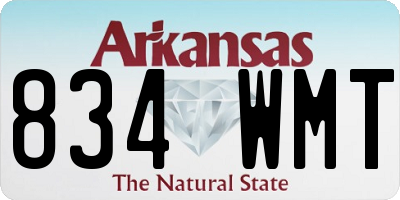 AR license plate 834WMT