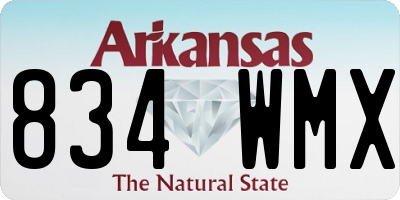 AR license plate 834WMX