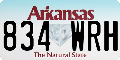 AR license plate 834WRH