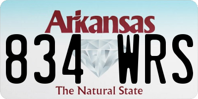 AR license plate 834WRS