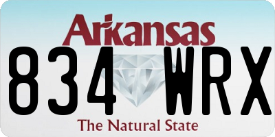 AR license plate 834WRX