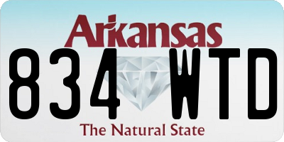 AR license plate 834WTD