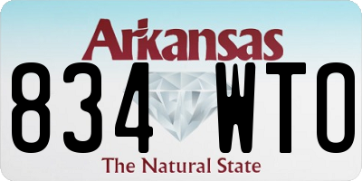 AR license plate 834WTO