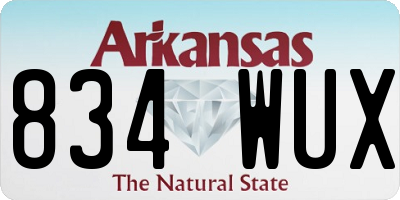 AR license plate 834WUX