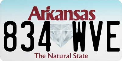 AR license plate 834WVE