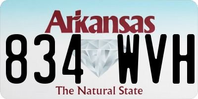 AR license plate 834WVH