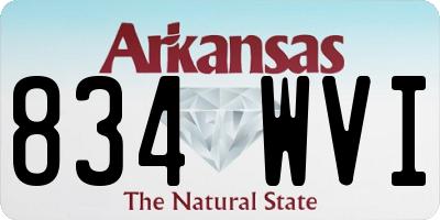 AR license plate 834WVI