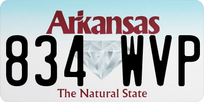 AR license plate 834WVP
