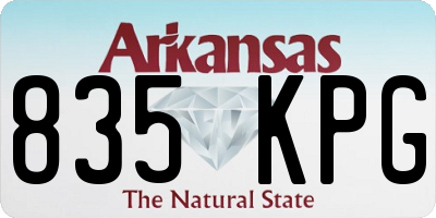 AR license plate 835KPG