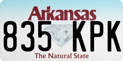 AR license plate 835KPK