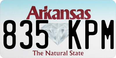 AR license plate 835KPM