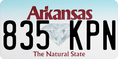 AR license plate 835KPN