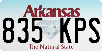 AR license plate 835KPS