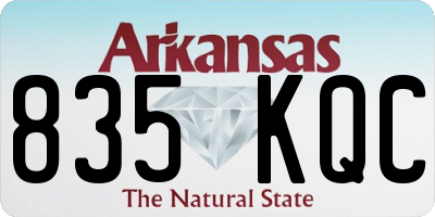 AR license plate 835KQC