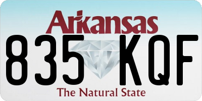 AR license plate 835KQF