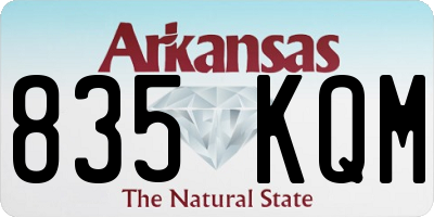 AR license plate 835KQM