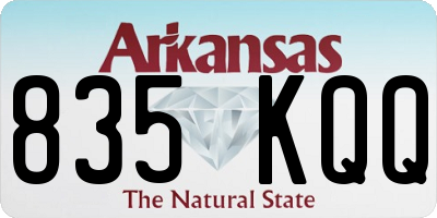 AR license plate 835KQQ