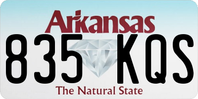 AR license plate 835KQS