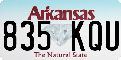 AR license plate 835KQU
