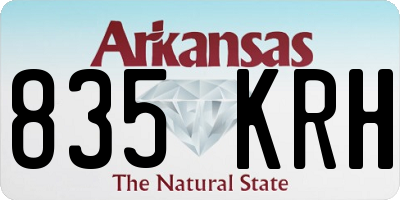 AR license plate 835KRH